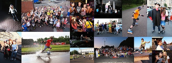 Мастер-классы по фристайл-слалому и фрискейту от «RollerSchool» на Фестивале «Земля-Воздух 8»